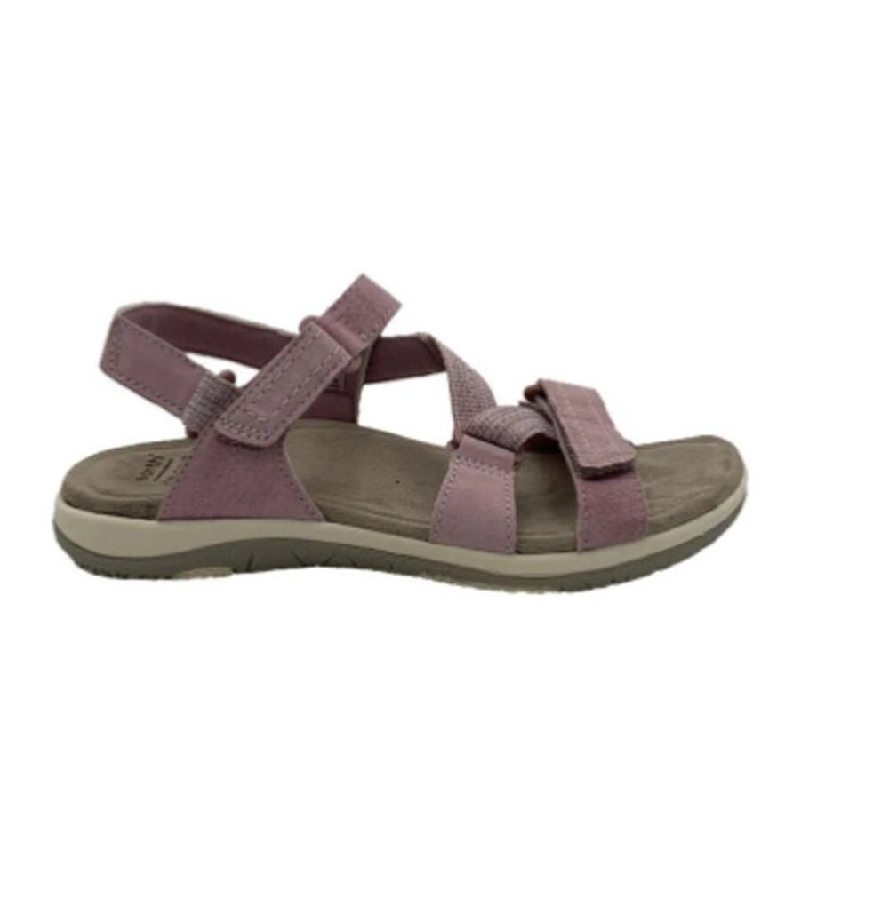 Earth Origins SUede Sport Sandals 7.5M Savoy Slade Mauve Pink